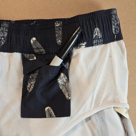 Mens - Goodthreads Feather Printed Swim Trunks - Picture 6 of 15